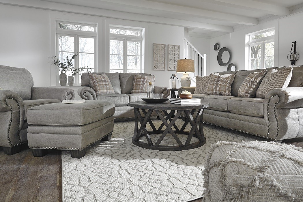 American Design Furniture by Monroe - Aspen Leather Living Set 3